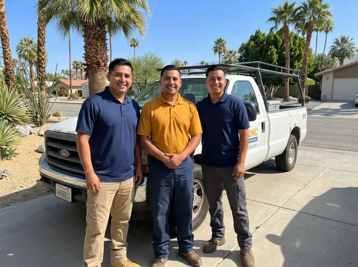 Junkaroo Dumpsters Rentals dumpster rentals service team in Palm Springs, CA